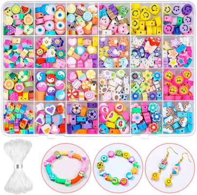 Polymer Clay Beads Colourful 24 Designs.png