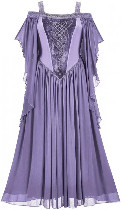 Lavender Blue Purple Avallon Maxi Dress Holy Clothing.jpg