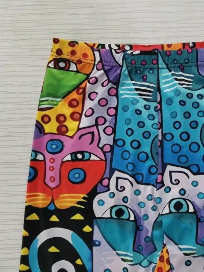 Temu Leggings Rainbow Colours Cat Print.jpg